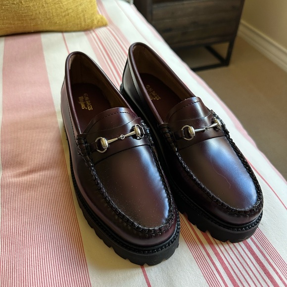 NWOT G.H. Bass Weejuns Women's Burgundy Loafers Never Worn - Picture 5 of 13
